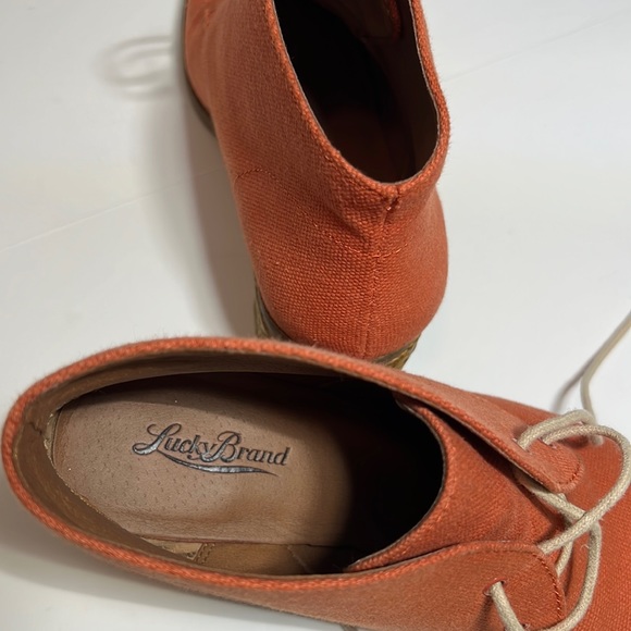 LUCKY BRAND | Hale - Lace Up Ankle Booties. Sz. 8.5 - Picture 7 of 8